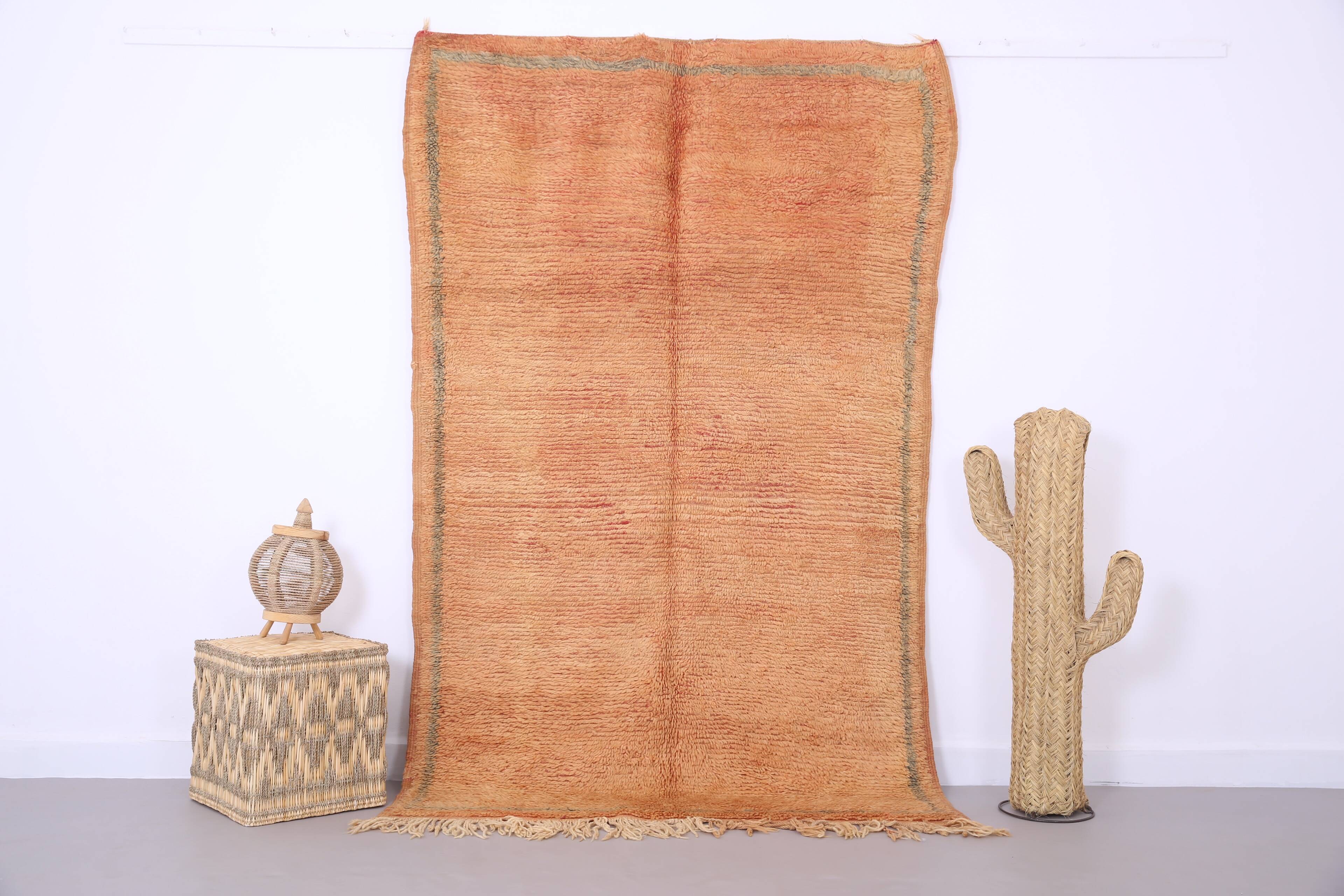 Peach Vintage Moroccan Rug 144 x 226 cm -