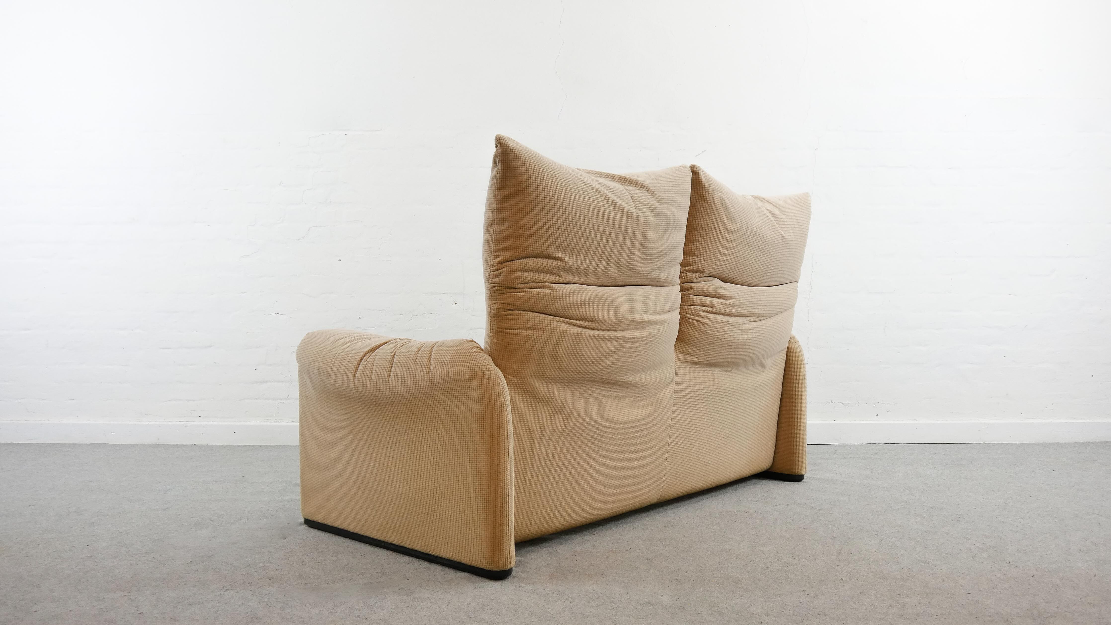 Set of Maralunga 2-seater & armchair by Vico Magistretti for Cassina, Italy