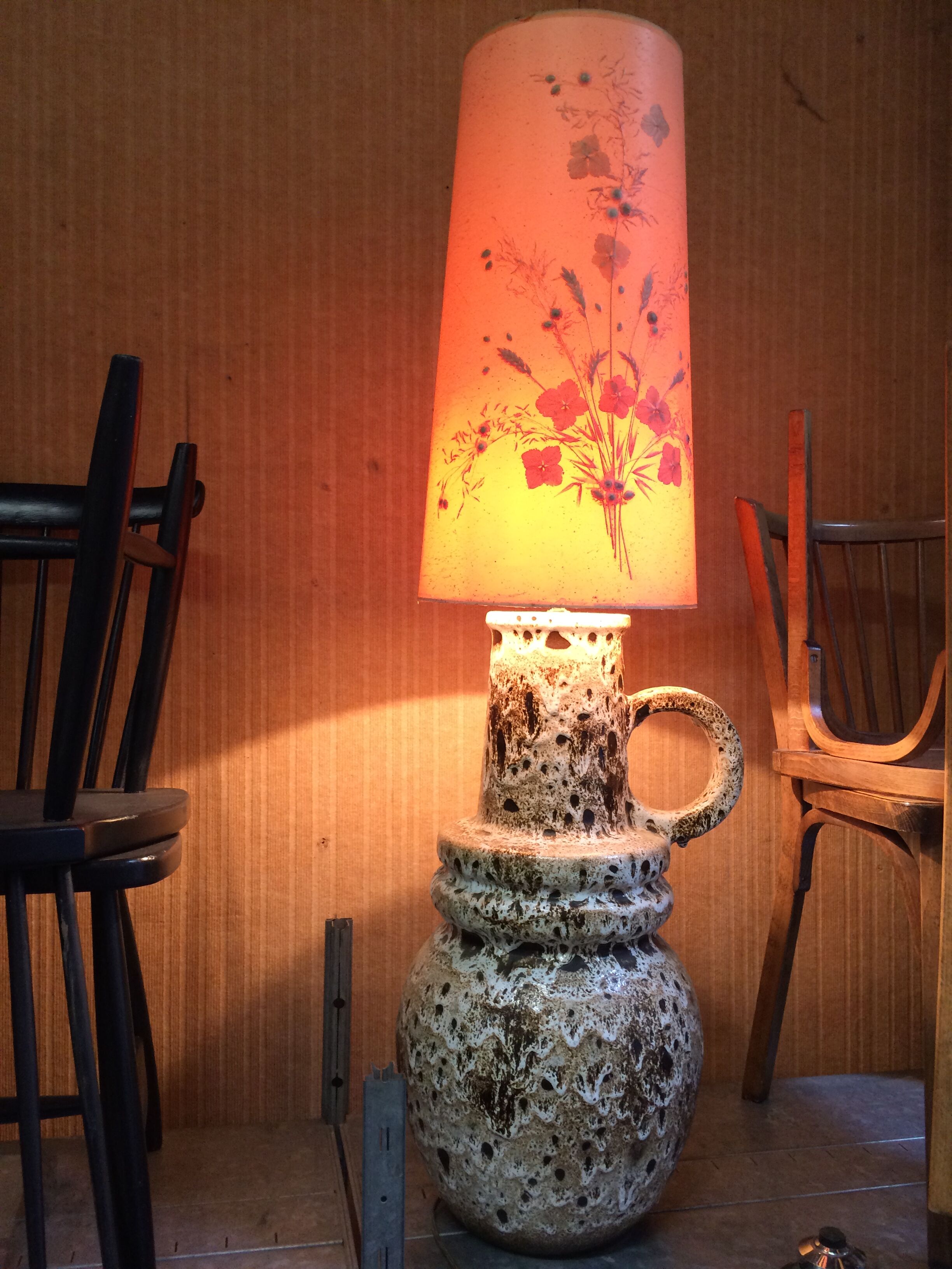 Fat Lava vintage floor lamp - West Germany - 60s