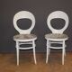Paire de chaises "mouette" par baumann vers 1970