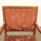 Vintage armchair in mahogany and fabric, design, Italy, 1950s