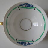 A. Lanternier Limoge, coffee cup and saucer