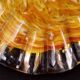 Empty Pocket Ashtray Murano Glass Amber Shell