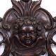 Impressive Monumental 18 Century Antique Cherub Oak mirror Holland