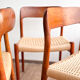 Ensemble de 4 chaises de salle à manger modèle 75 en teck, Niels O. Møller