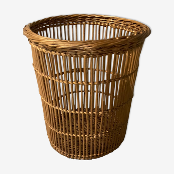 Rattan paper basket