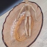 Val Saint Lambert pink salad bowl