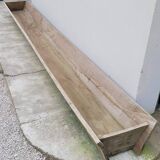 Old wooden trough Oak trough planter