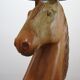 Lamp horse rider chess solid wood turned vintage