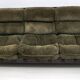 Luciano Frigerio Mid-Century Modern Italian Wood and Suede Sofa "Ussaro",70
