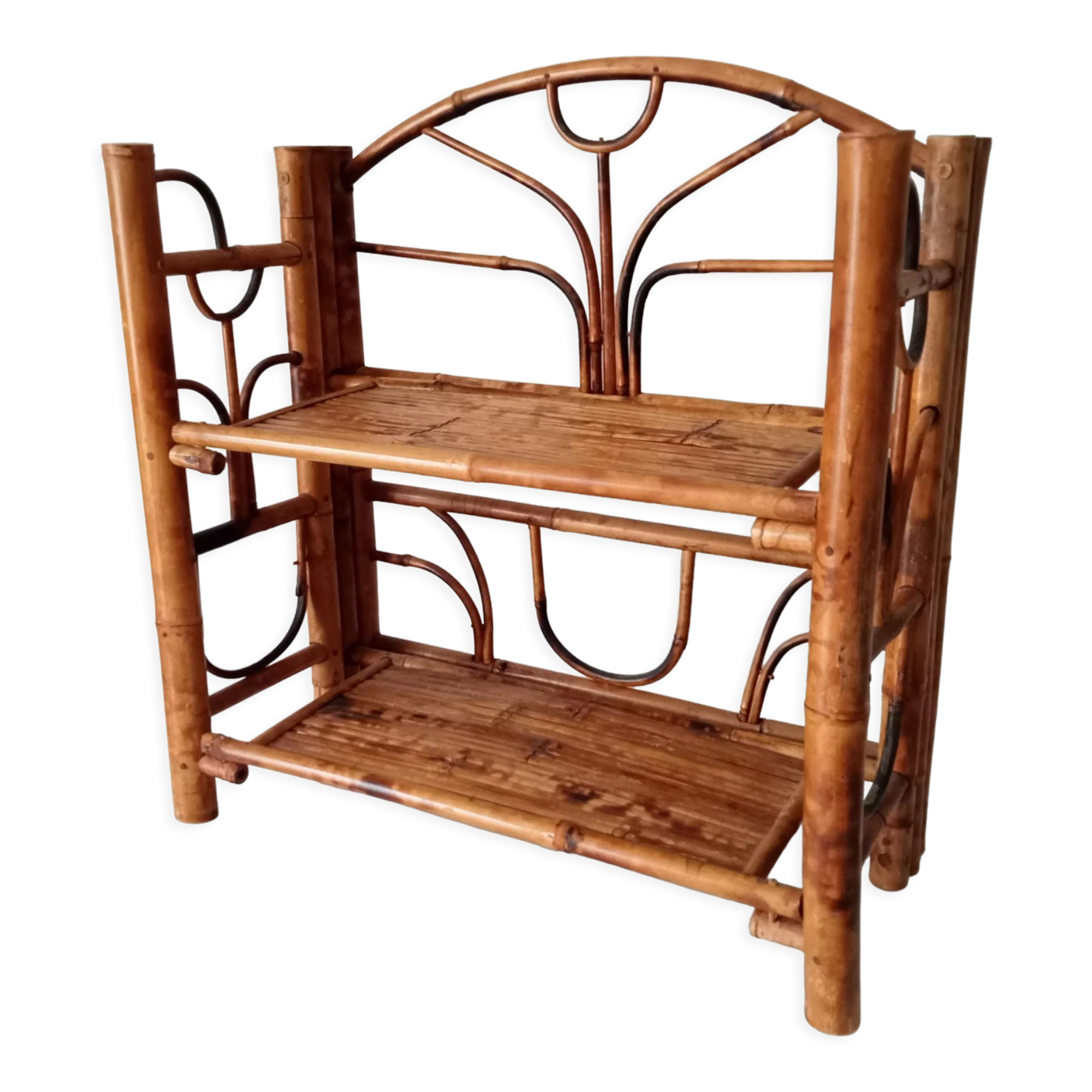 Vintage bamboo shelf 60s/70s