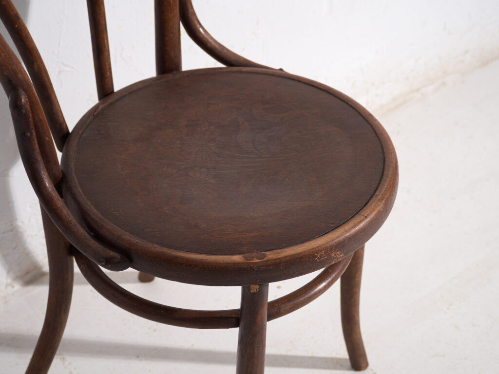 Pair of antique bentwood chairs in Thonet style – Central Europe, circa 1900