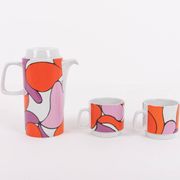 Service à thé/café Ceramica Franco Pozzi, Italie des années 1970