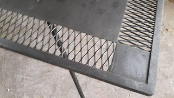 Metal coffee table