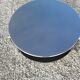 Round coffee table top in black glass