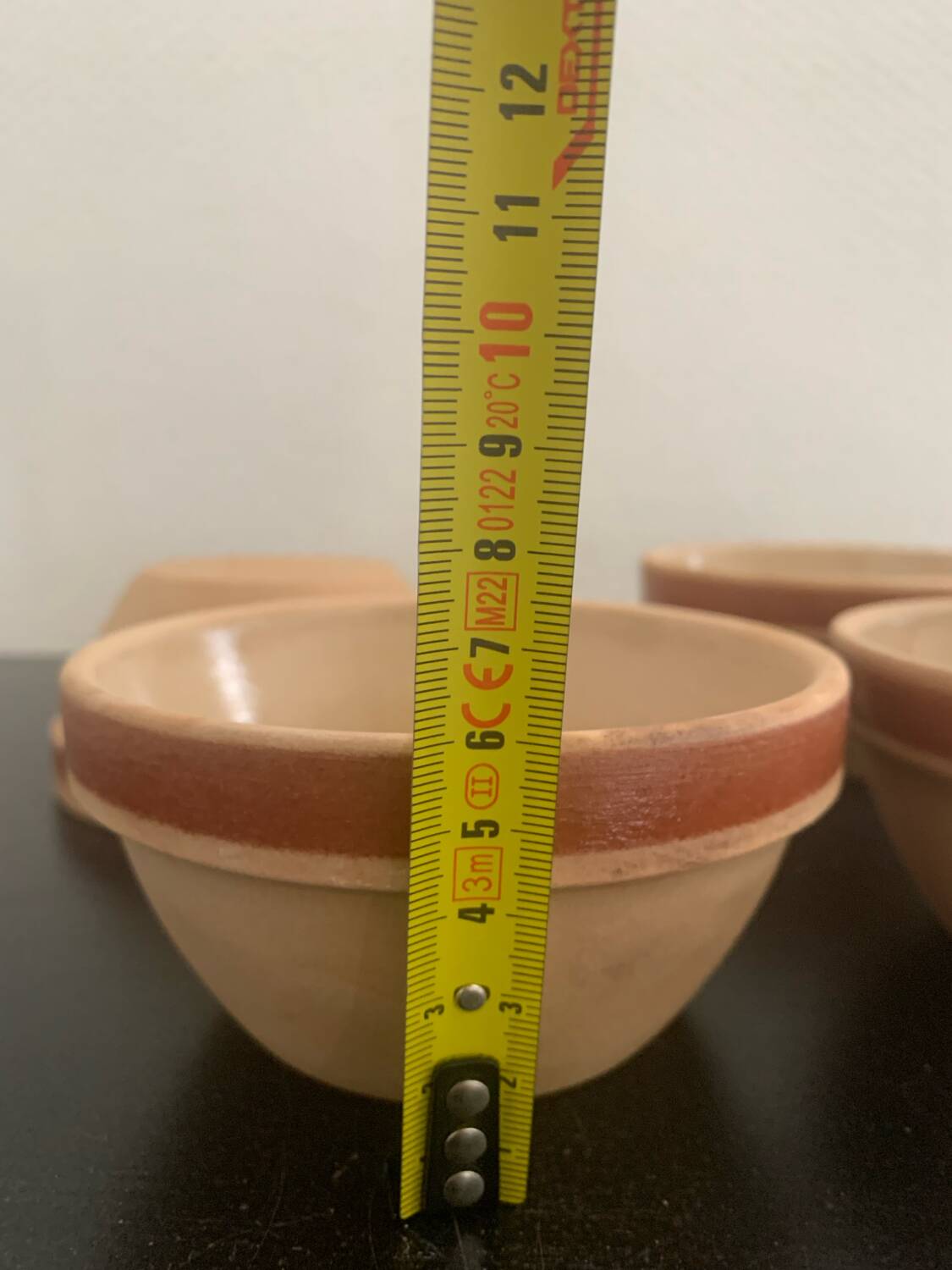 Set of 4 stoneware bowls Gien France