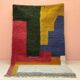 Traditional Berber rug in natural wool, size 150 x 250 cm