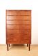 Grande commode Danoise, Semainier, 7 tiroirs en teck par Henning Jørgesen.