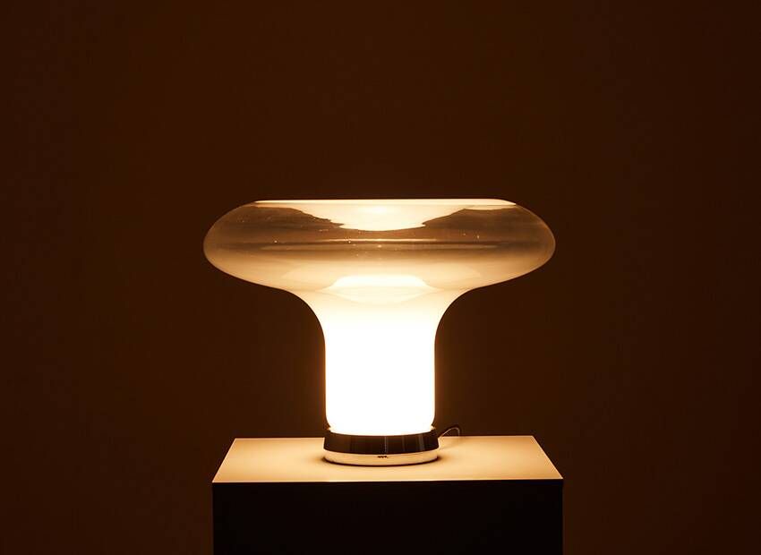 Angelo Mangiarotti Early lesbo Table Lamp for Artemide Italy 1967