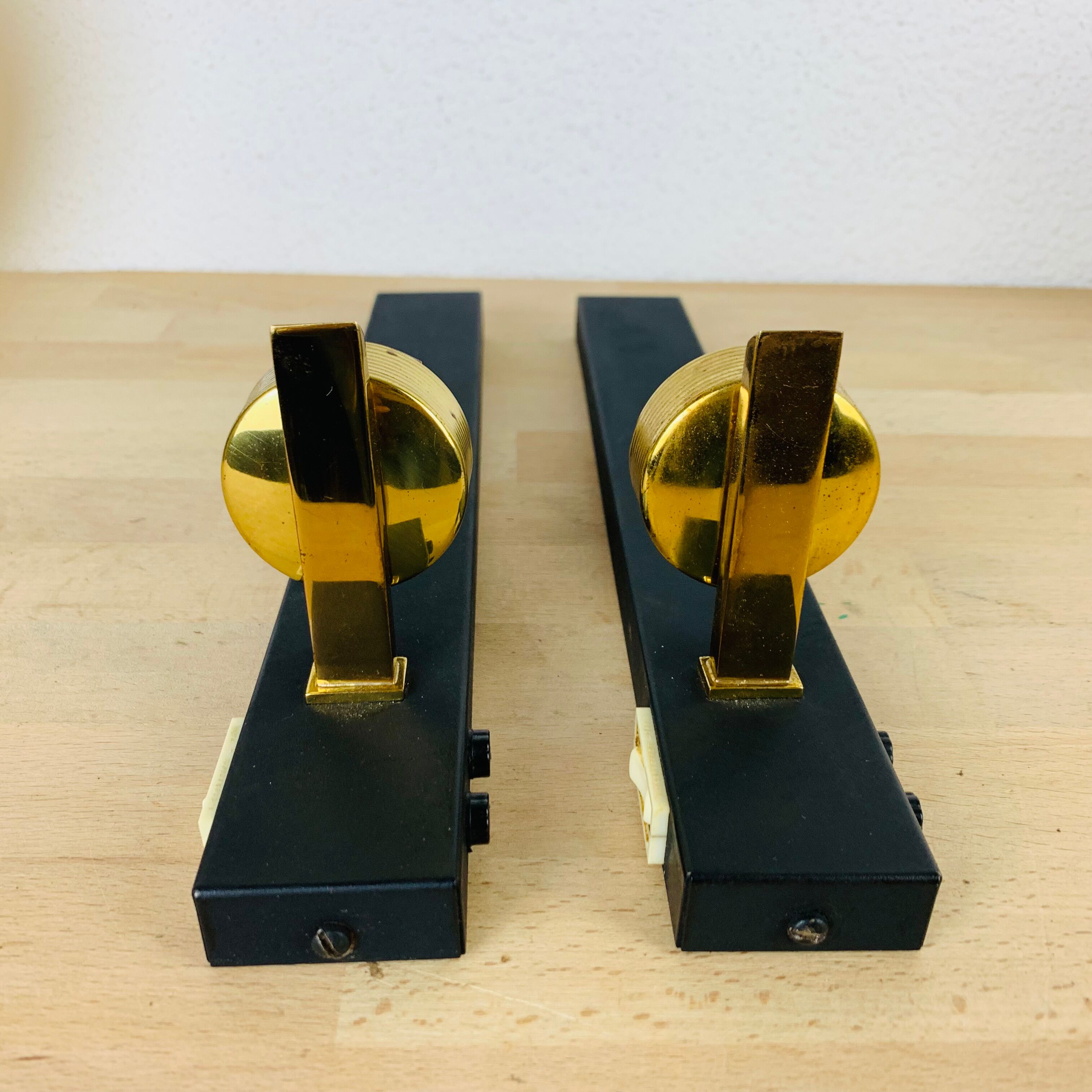 Pair of wall lamps Lunel/Arlus opaline 50s