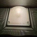 Massive Belgium 80s vintage square light