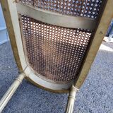 Old piano bench cannée style louis xvi