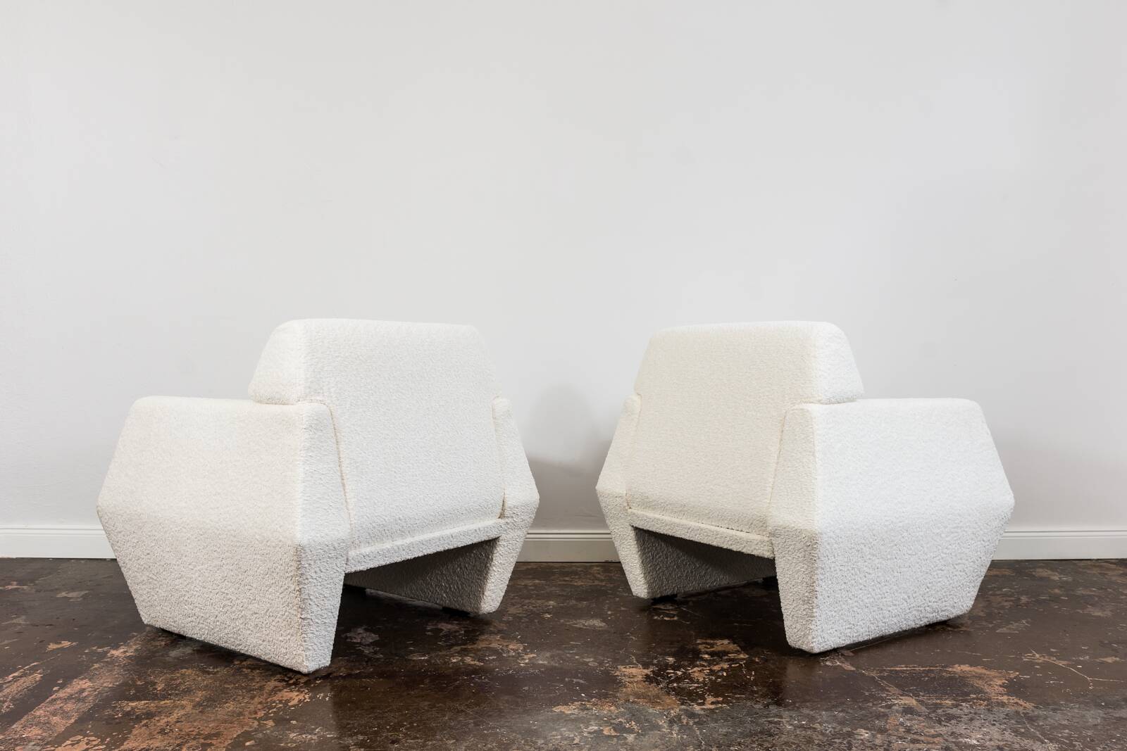 Geometric Vintage Armchairs By Lfm, Poland, 1970s, Set Of 2