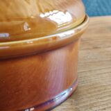 Terrine Vintage Tête de Sanglier en Céramique, Plat de Service Gibier