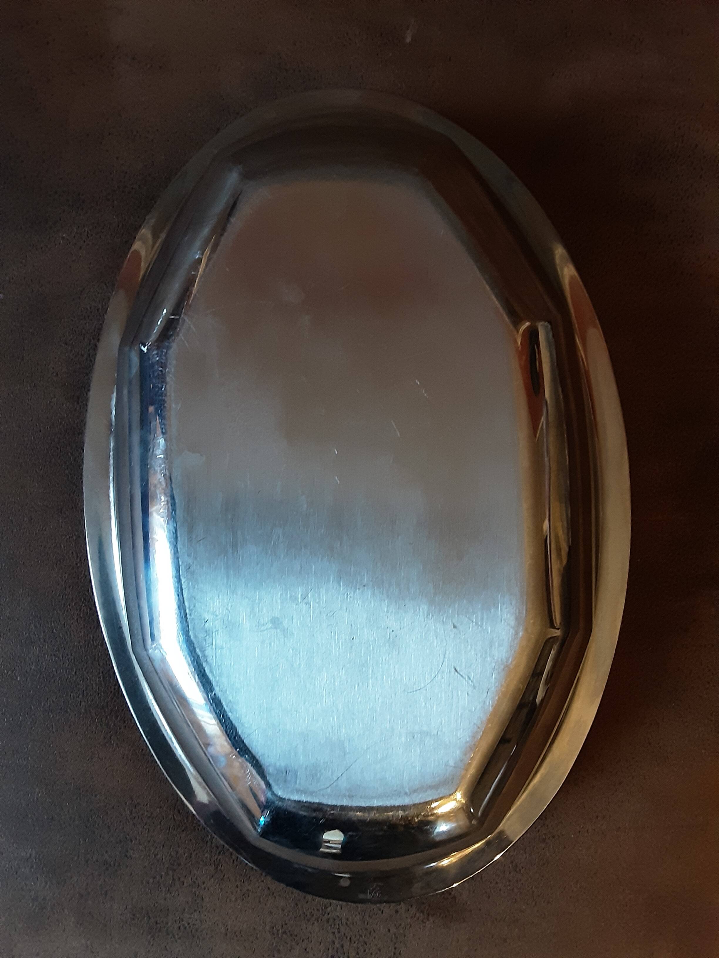 Vintage stainless steel dish