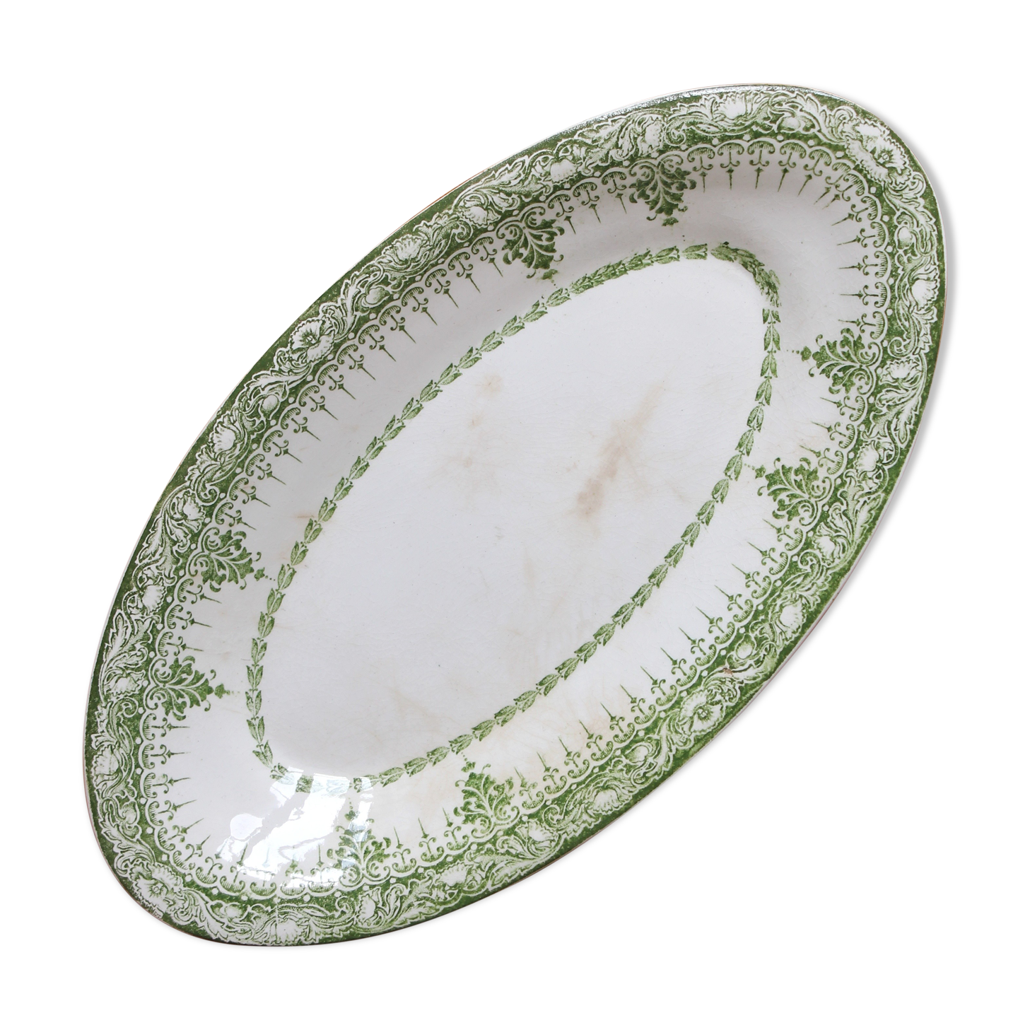 "Ariane" ironstone dish, Onnaing earthenware factory, late 19th century