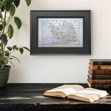 The Vendée, old map printed in 1889.