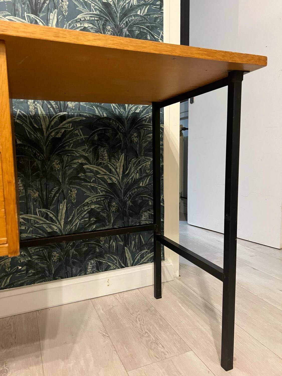 Vintage light oak desk 50s/60s