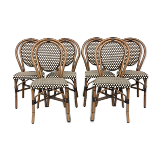 Ensemble de 6 chaises bistrot  parisien