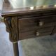Empire-style minister's desk with swan necks in mahogany.