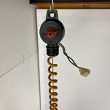 White vintage witchhat / witch hat hanging lamp adjustable