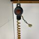 Lampe suspendue blanche vintage witchhat / chapeau de sorcière réglable