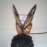 Original mood lamp, butterfly way / multicolored stained glass windows