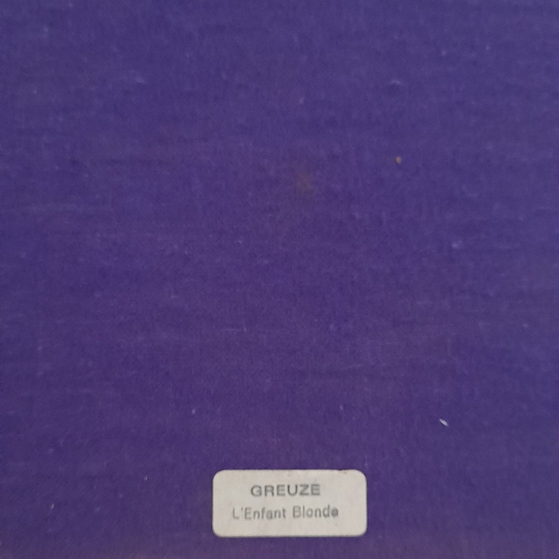 Table JB. Greuze young boy "the blonde child", reprod oil painting, under gilded frame 23x29 cm