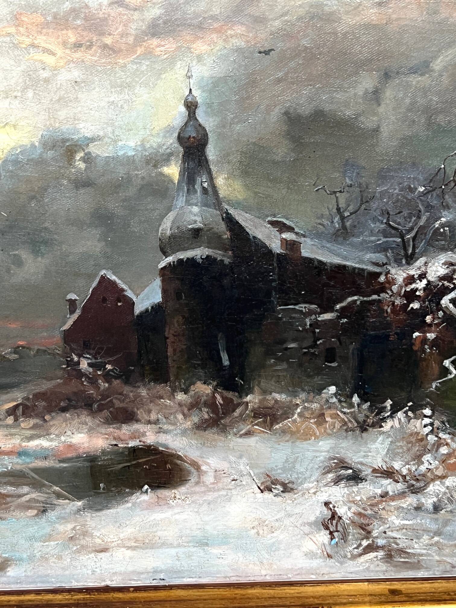 Henry Schouten (1857-1927) “Winter Landscape”.