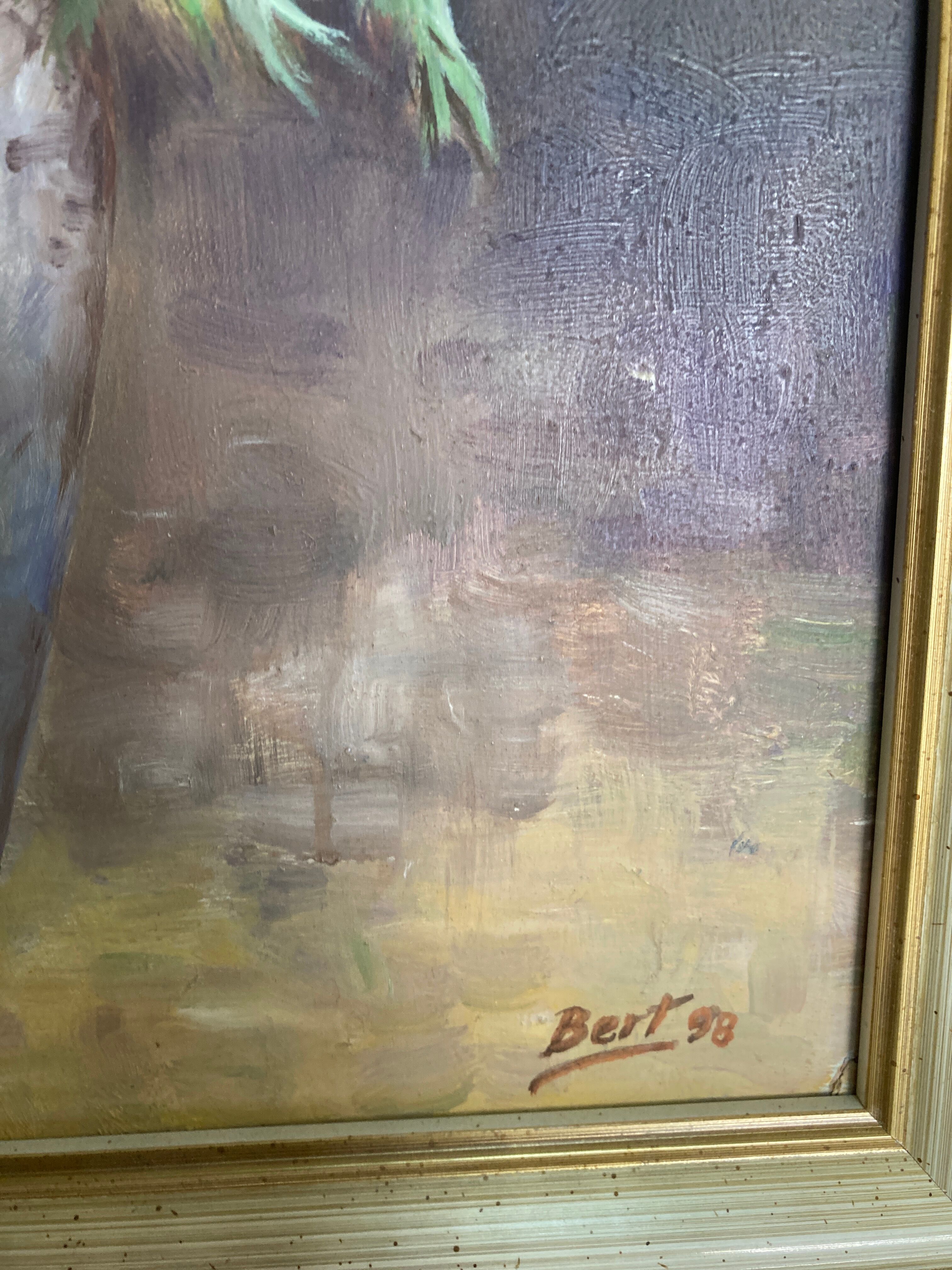 Peinture nature morte fleur