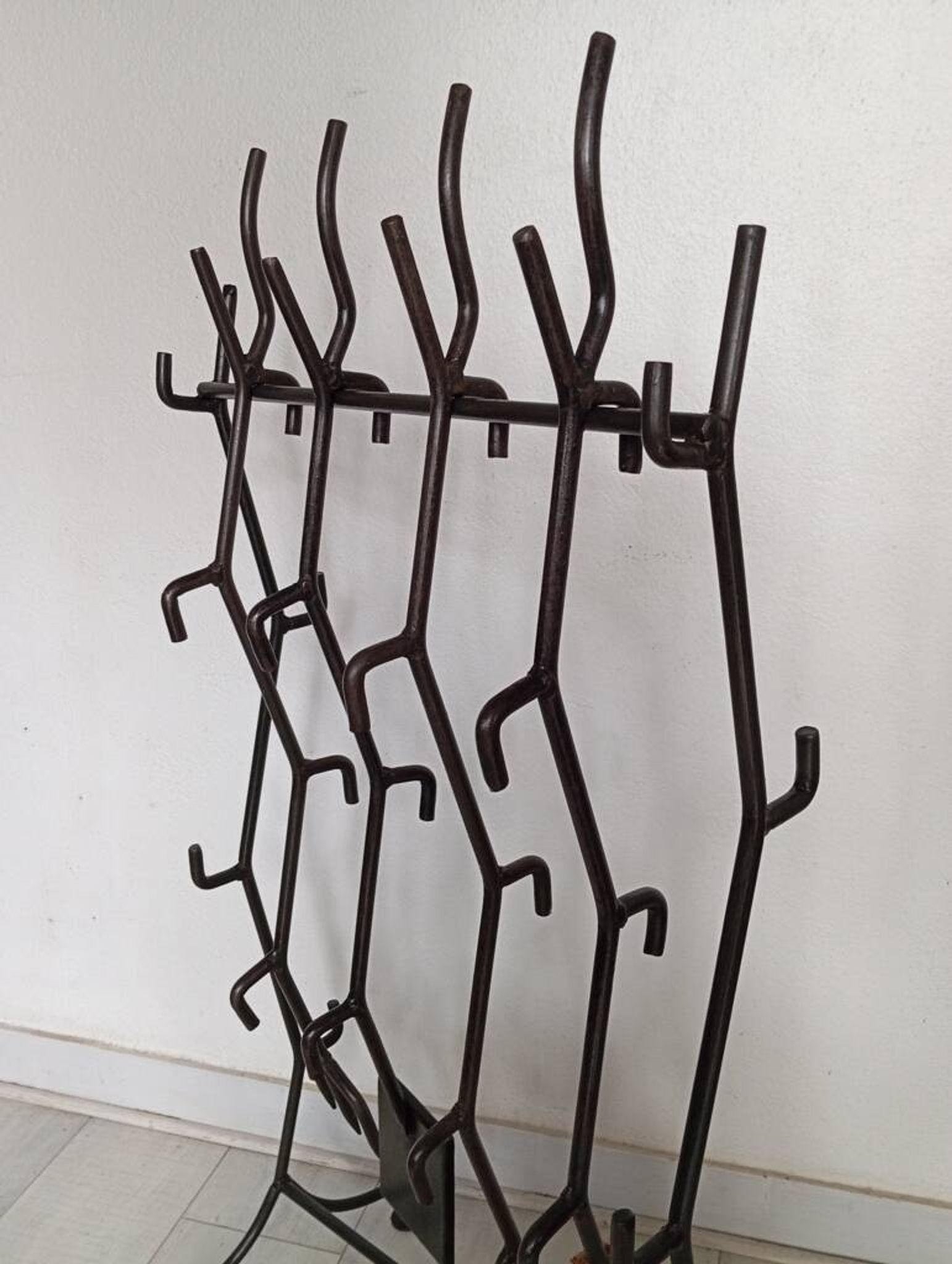 Brutalist fireplace mantel