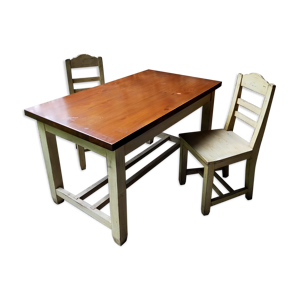 Table et 2 chaises