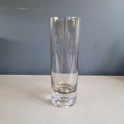 Vase rouleau en verre fumé