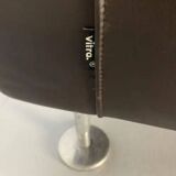 2 Vitra Park sofas by Jasper Morrison - Black leather