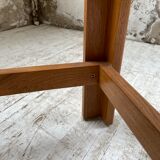 Solid elm stool Maison Regain