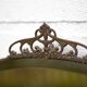 Art nouveau bronze mirror, art deco mirror, oval mirror, beveled mirror, wall decoration, mirror