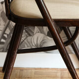Set of 3 Thonet chairs, imitation leather