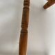 3 western country type pine chairs 1970 turned wood