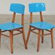 Paire de chaises bois et plastique Ton Bystrice Thonet