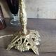Retro-chic upcycled lamp | bronze and spherical glass